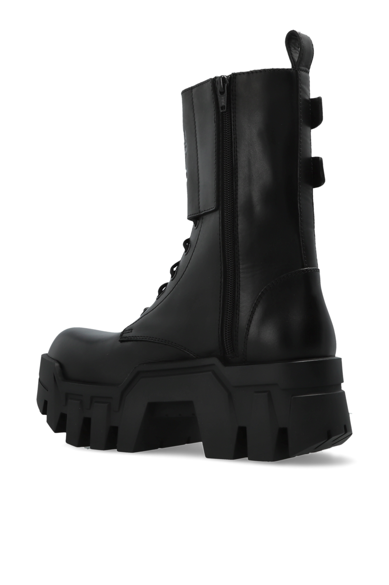 Black Platform ankle boots 'Bulldozer Combat' Balenciaga - Vitkac